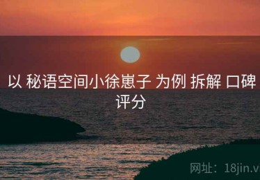 以 秘语空间小徐崽子 为例 拆解 口碑评分