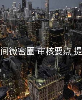 秘语空间微密圈 审核要点 提效方案