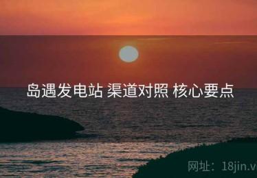 岛遇发电站 渠道对照 核心要点
