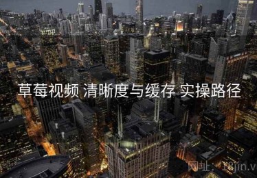 草莓视频 清晰度与缓存 实操路径