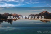 岛遇app 赛道 字幕方案 复盘