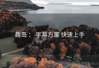 趣岛 ： 字幕方案 快速上手