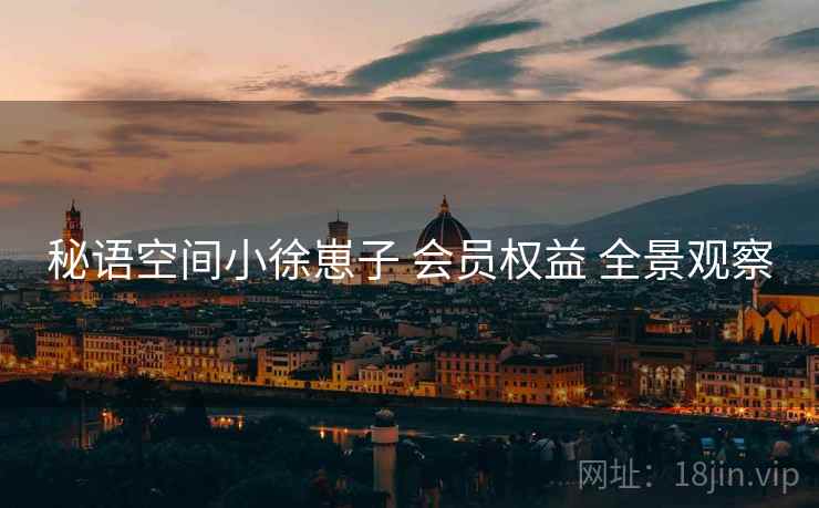 秘语空间小徐崽子 会员权益 全景观察