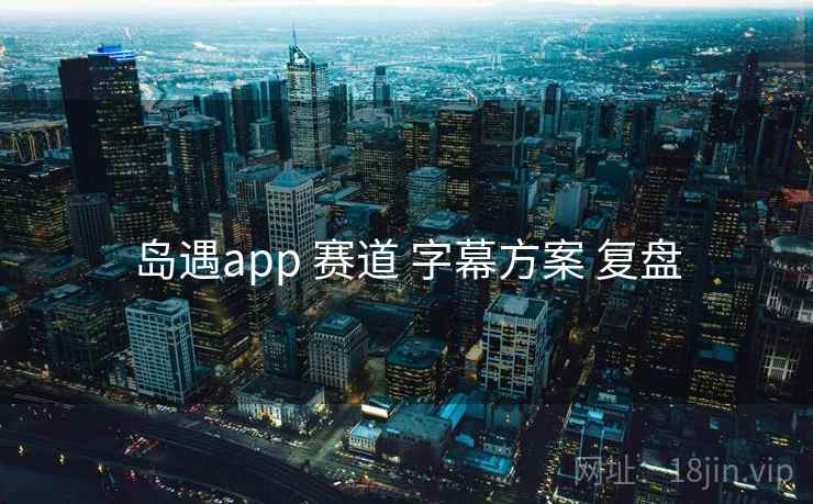 岛遇app 赛道 字幕方案 复盘