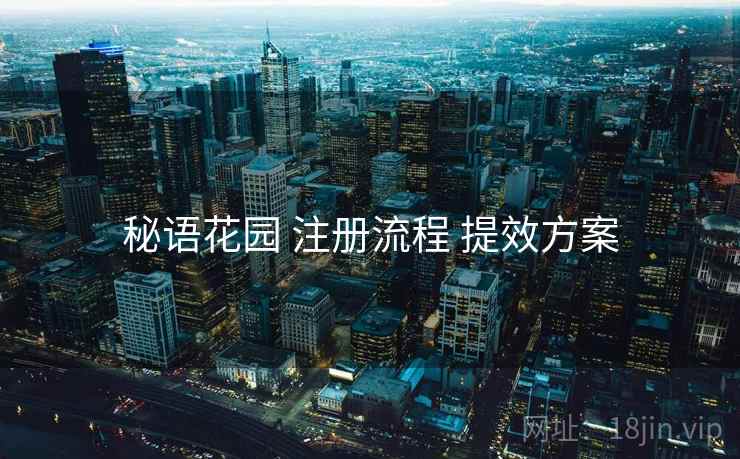 秘语花园 注册流程 提效方案