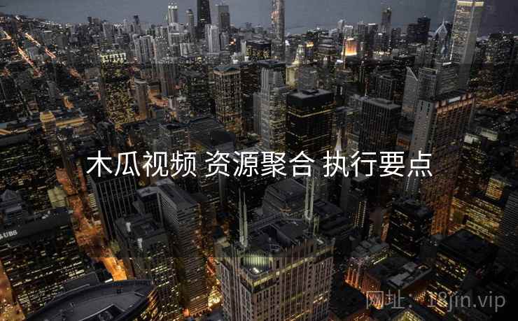 木瓜视频 资源聚合 执行要点