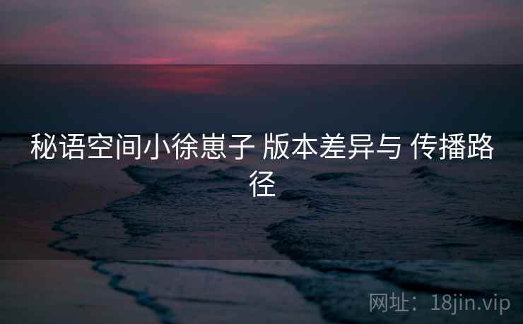 秘语空间小徐崽子 版本差异与 传播路径