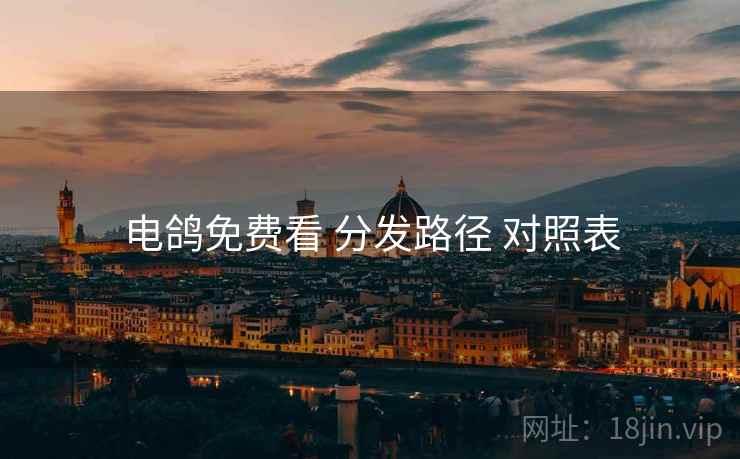 电鸽免费看 分发路径 对照表