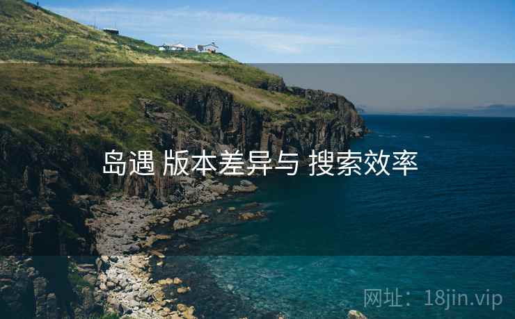 岛遇 版本差异与 搜索效率
