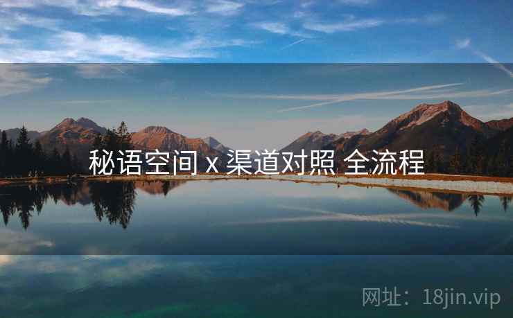 秘语空间 x 渠道对照 全流程