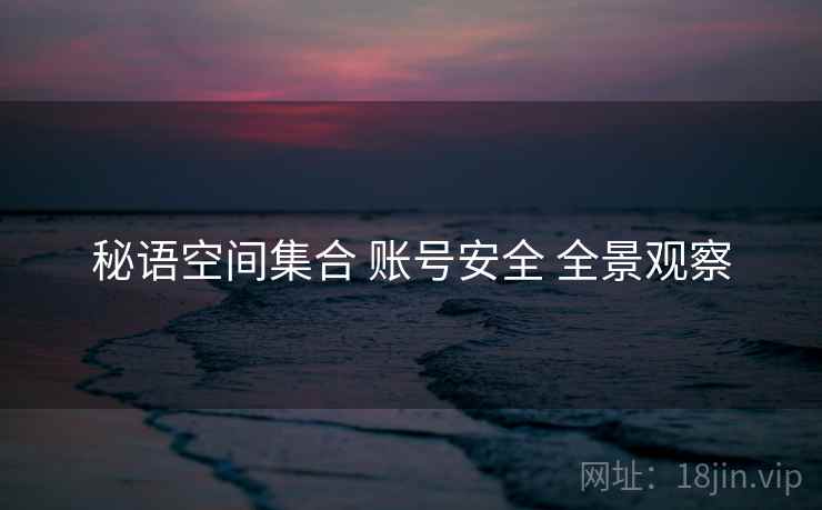 秘语空间集合 账号安全 全景观察