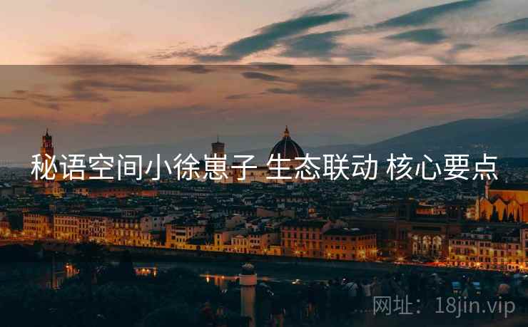 秘语空间小徐崽子 生态联动 核心要点